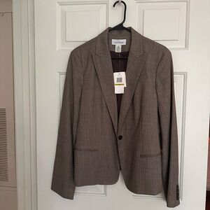 Calvin Klein Brown Sport Coat with Notched Lapel